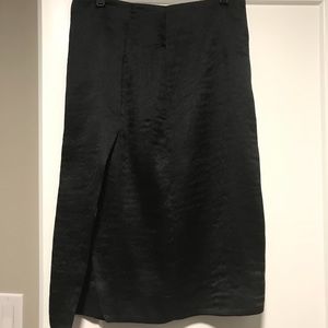 Black ribbed skirt